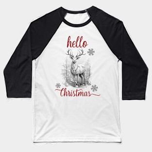 Hello Christmas Baseball T-Shirt